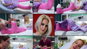 Amydouxxx Double LLC Dealing with Leg Cast with Toe Massage