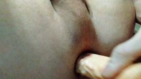 Hole fucking with a dildo
