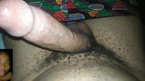 Sexy big dick masturbating on a video call