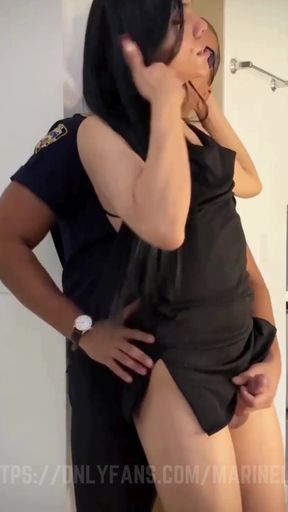 Very hot policeman fucks trans girl until she destroys her ass   Clip 1