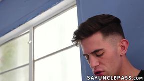 Trevor Brooks catches Skylar Finchh sniffing undies and fucks him