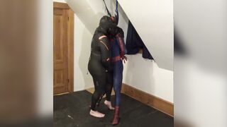 shoeless love glove drone vs spiderman part two