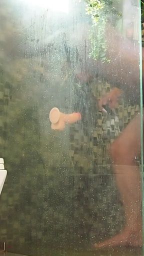 Powerful moment from &quot;Caught milf playing in shower and joined her for a blow and fuck&quot;