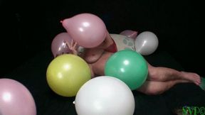 Mean And Nasty Step-Grandma Smokes And Fucks Step-Grandson While Busting Balloons ( PART 2 )