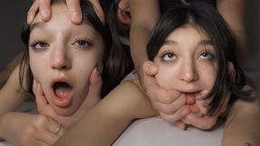 RUTHLESS POUNDING - Skinny Teen Slut Can't Believe What's Happening