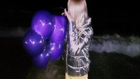 Alla made B2P purple balloon in the shape of a flower!!!