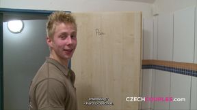 Busty model in bathrooms (Czech Couples)