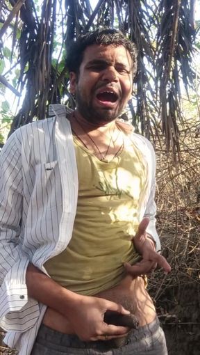 Watching fucking hot porn video at forest alone.