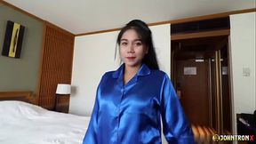 JohnTronX - Super hard POV fuck and creampie with a perfect tattooed Asian babe