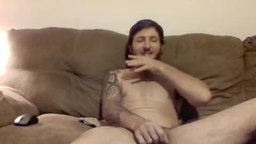 Hot Hairy Americna Stud Jerking Off Till Cumshot