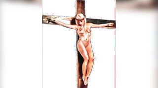 Female Jesus Crucified Naked Welsh Audio