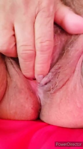 Playing with My Big Mature Mommy Granny Wet Hairy Pussy and Hard Clit
