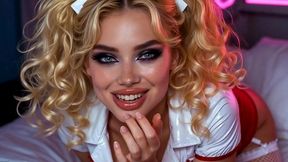 provocative nurse in tight uniform: hard fuck and cum on face ai generated