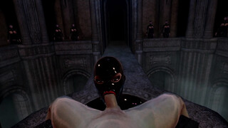 Citor3 Femdomination 2 3D VR game walkthrough 5: Collar Ceremony - blowjob femdom, latex, big tits