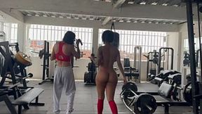 Horny Trainer Touching My Ass And Tits During Workout