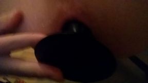 Took out the huge plug. Destroying my asshole.