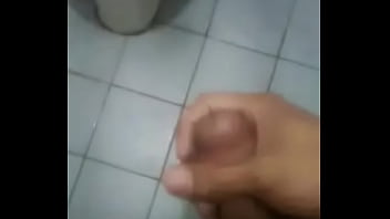 friend in the bathroom pleases himself