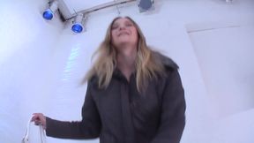 Fucking a Blonde Horny Slut Shaved Wet Pussy