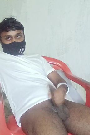 Royal Roy Playing with Big Black Dick Massaging and Cum