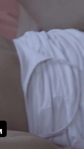 Petite Hazel Heart Invites Herself to Stepdad Milan's Cock When She Sees Him Getting Ready