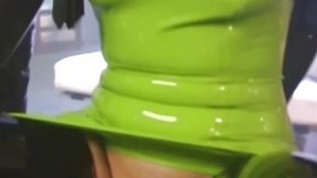 Vintage temptress Gia Paloma dildoes with latex babe