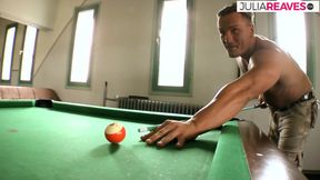 Slut moans as two huge cocks drills her holes simultaneously