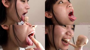 [Premium Edition]Sara Uruki - Showing inside cute girl's mouth, chewing gummy candys, sucking fingers, licking and sucking human doll, and chewing dried sardines mout-127-PREMIUM - wmv 1080p