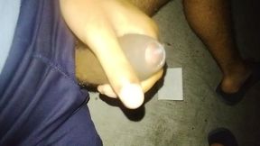 Spilling Cum on the Sidewalk