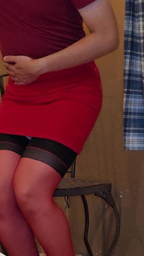 Sissy Kanisa at a Vintage Countryside Resort Part 3: Sexy Legs in a Provocative Outfit