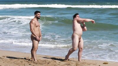 Beach Bods: Muscular Men Posing on a Nude Beach