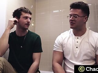 Sexy Assed Frenchman Fucked By Buff Stud In Bathroom