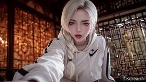 i cornered this petite korean model in the bedroom corner and fucked her incredibly tight pussy deep until she screamed like crazy [ai]