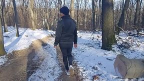 Trans Girl Femboy Very Sexy Walk In Forest