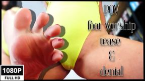 POV foot worship tease wmv