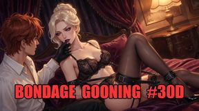 Bondage Gooning #30D: Leather Mistress Bondage Overload Goon State (Animated, Music, Text)