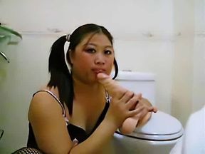 Japanese woman bangs herself again