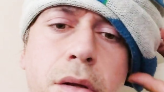 Grubby European Wolf in Mysterious Turban and Caked Gullet to Total Face & Bare Bod Uncover!