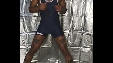 Exercising wrestling Singlet (NO FAP)