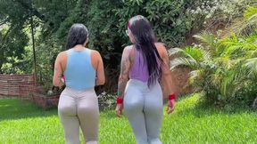 After exercising I give my ass to my boyfriend and go with my friend