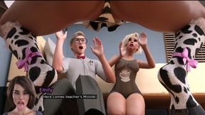 Sexbot - she has massive milking boobs and wants to become like a cheerleader