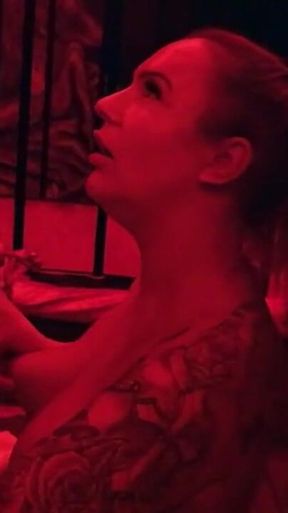 German Pornstar Babe Kira Knight Fucked by Guys in Redlight