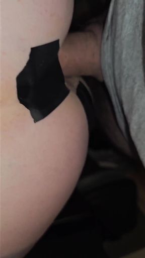 Two Creampies at Once in the Ass BBW MILF Stepmom