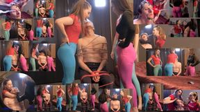 0018RBJ Full Then Rebecca steps up, lifts her arm and SMOTHERS him with her nasty, sweaty, never-shaved armpits; shoves them right into his nose and mouth till he’s sufating, wheezing like a dying pig, while Gwen and I BLAST his face with more slimy spit