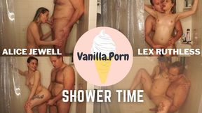 Daddy Shower Time | Good Girl pisses in shower and gets fucked by Daddy | 1080p 60fps HD mp4