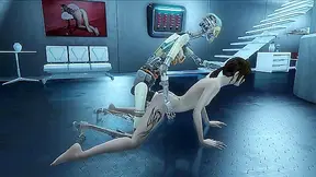 Dual-Dick Dominance: Petite Slut Impaled by Fallout Robots Twin Cocks