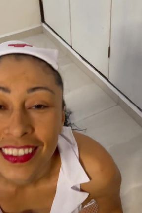The nurse wants you to cum in her mouth