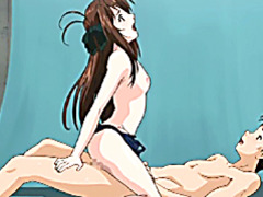 Swimsuit hentai wetpussy fucking and riding dick