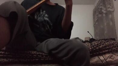 Parents moaning loud while I play guitar