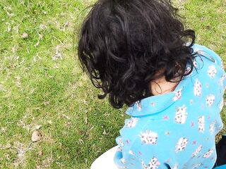 I discover a lady on my land taking what is not hers