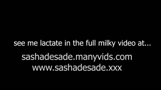 Lactating TS Hucow Leaking Milk - sasha_de_sade on onlyfans
